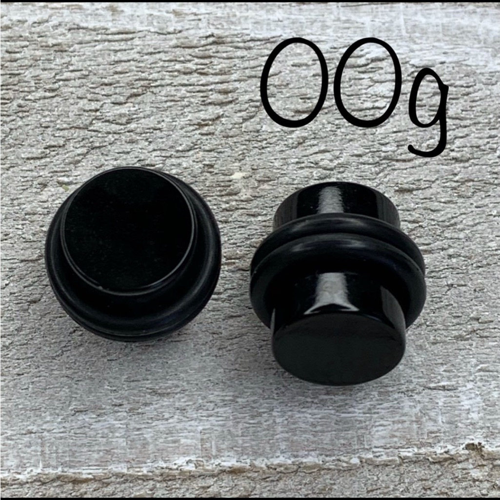 00g Black Acrylic Plugs Gauges 10 Mm New 00 Gauge